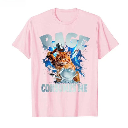Anger Consumed Me Cat Emoji T-shirt