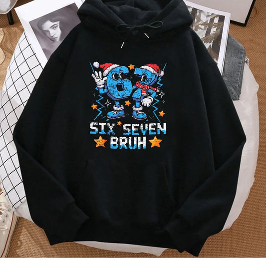 Six Seven Cartoon Hoodie for Kids