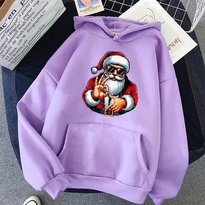 Christmas Santa Graphic Hoodie for Kids