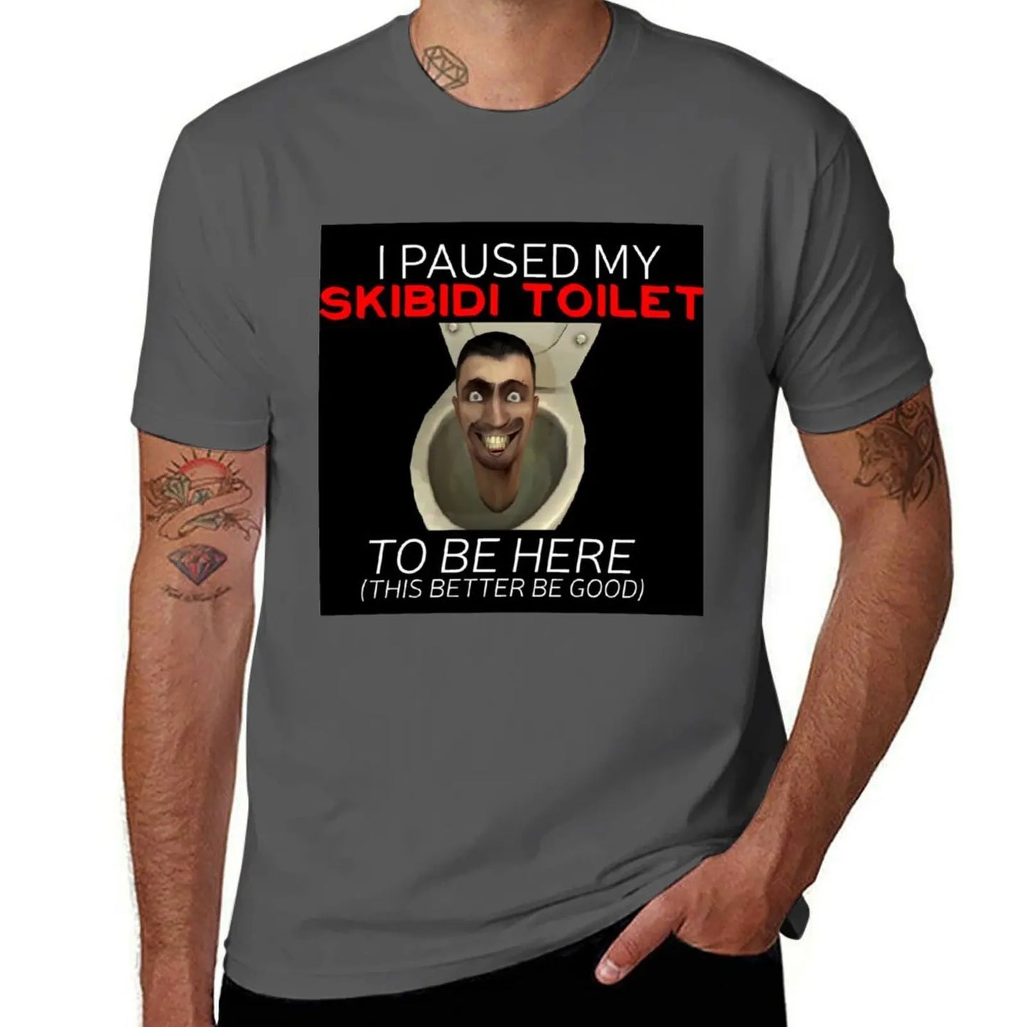 skibidi toilet meme graphic t-shirt