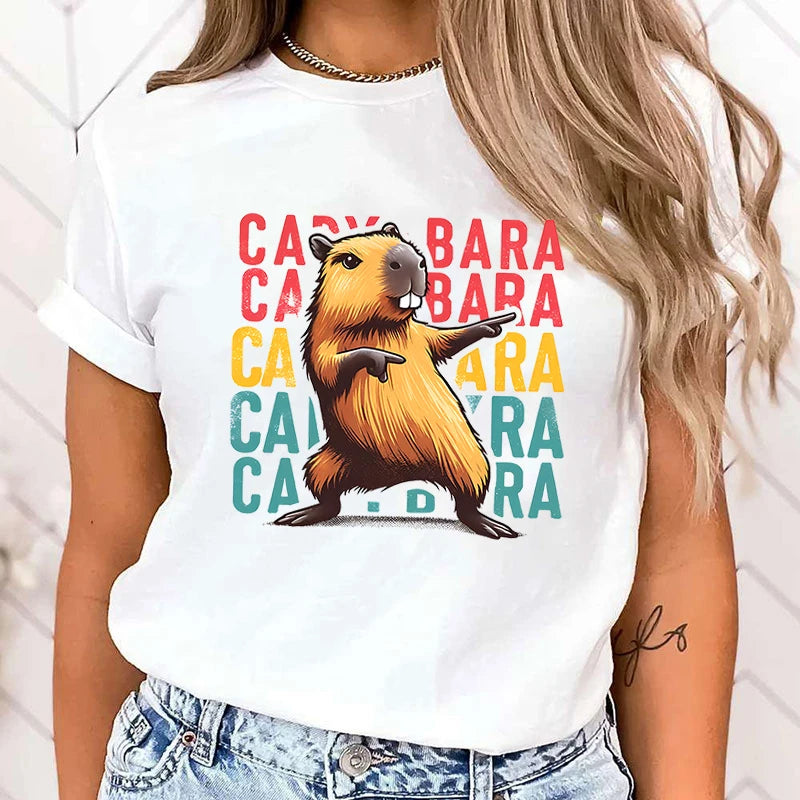 capybara graphic t-shirt for kids