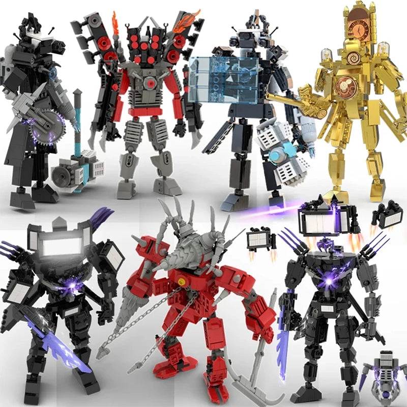 skibidi toilet building blocks toy for kids