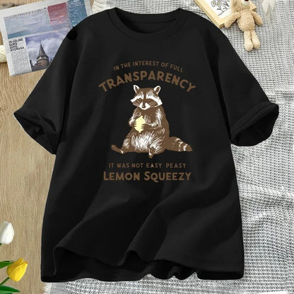 Funny Raccoon T-Shirt - Stay Trashy Graphic Tee