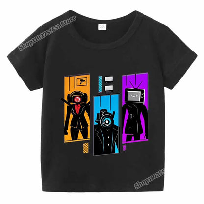 Skibidi Toilet Graphic T-shirt for Kids