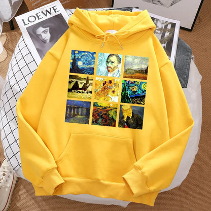 Van Gogh Art Printed Hoodie for Kids
