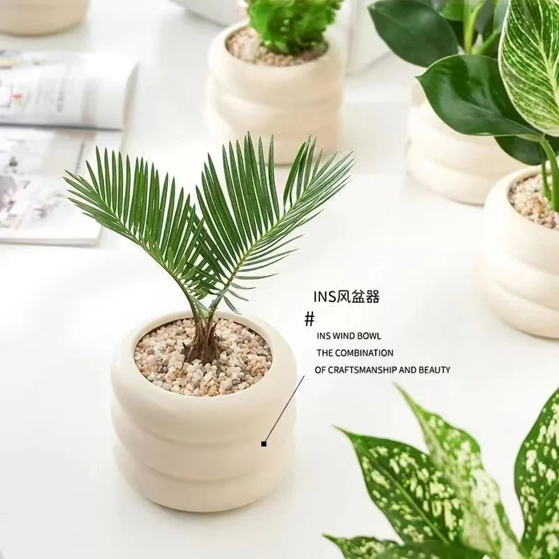 modern ceramic flowerpot for kids' room decor