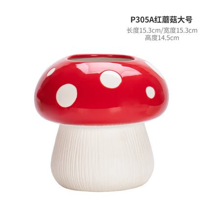 Creative Mushroom Decorative Vase for Kids' Rooms