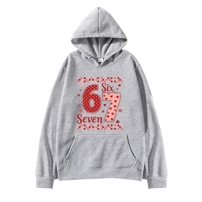 Six Seven Valentine's Day Hoodie for Kids