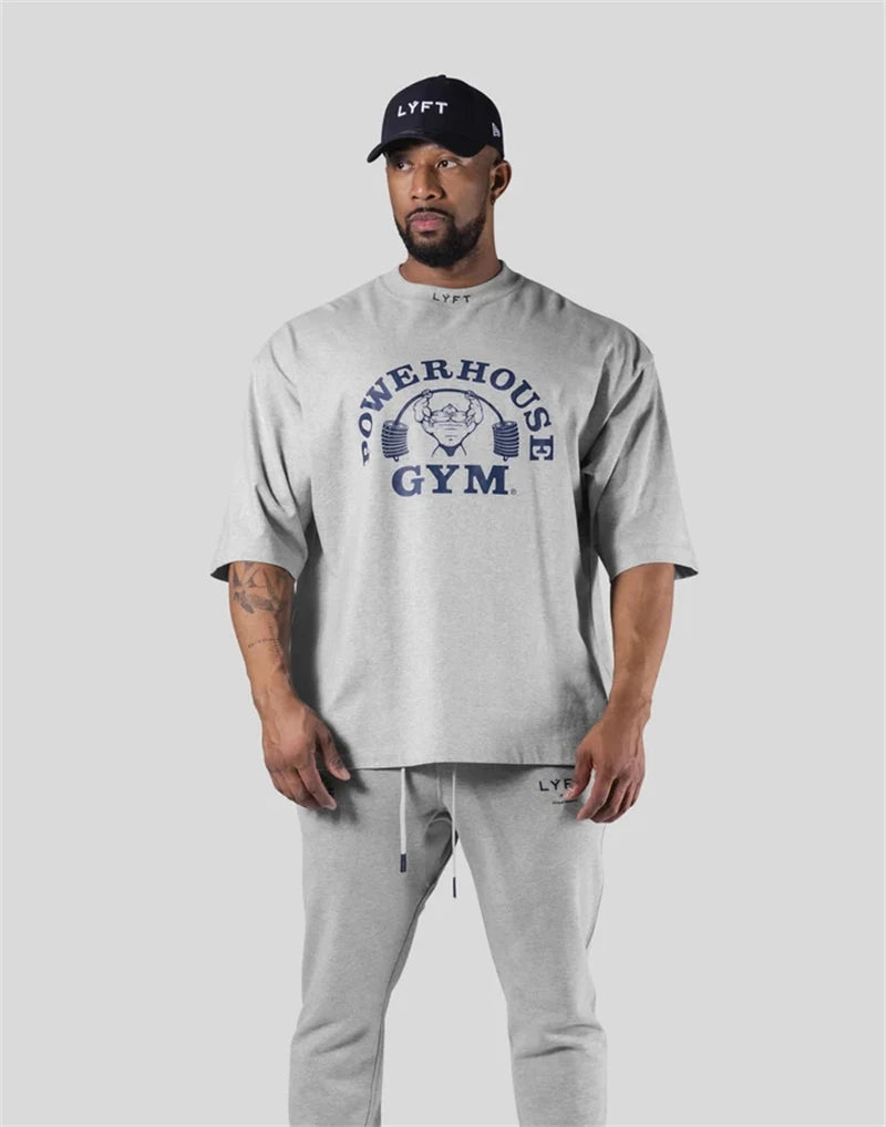 powerhouse gym graphic t-shirt for kids