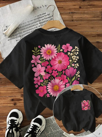 Floral Graphic T-shirt for Kids