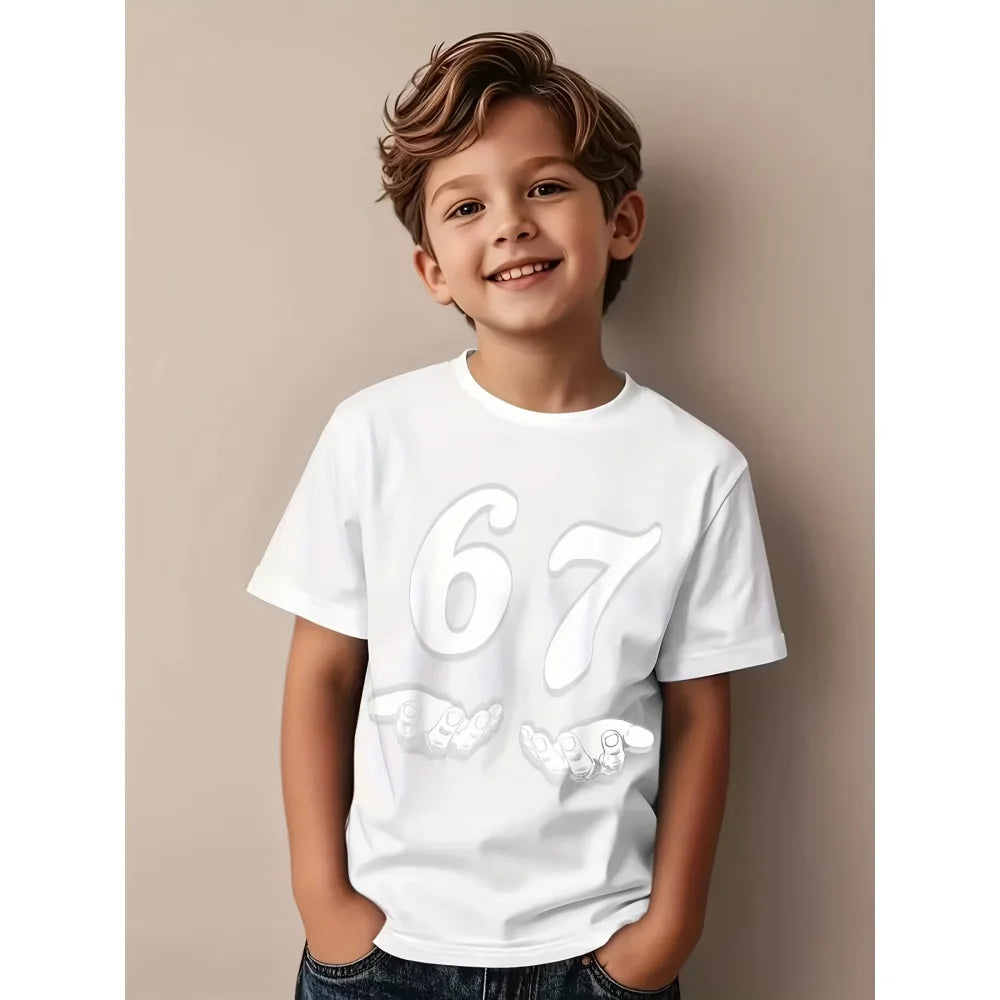 67 six seven math joke t-shirt for kids