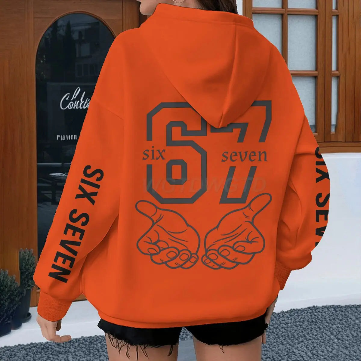 unisex cartoon graphic hoodie - skibidi style