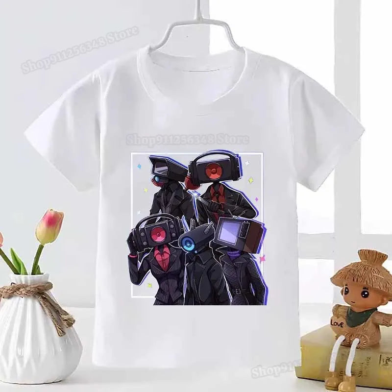 skibidi toilet graphic t-shirt for kids