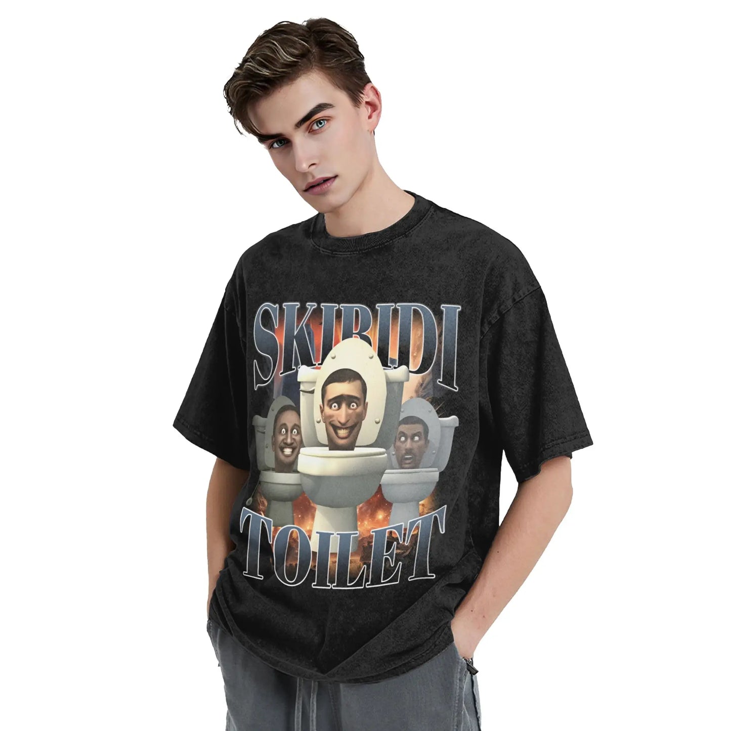 skibidi toilet meme t-shirt for kids