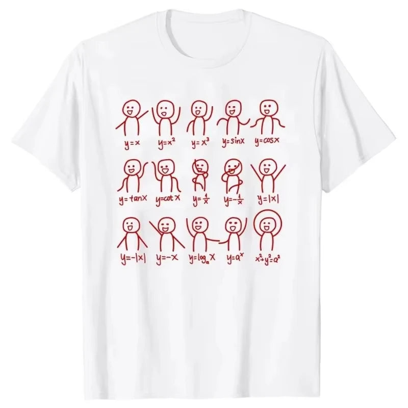 algebraic dancing characters t-shirt for kids