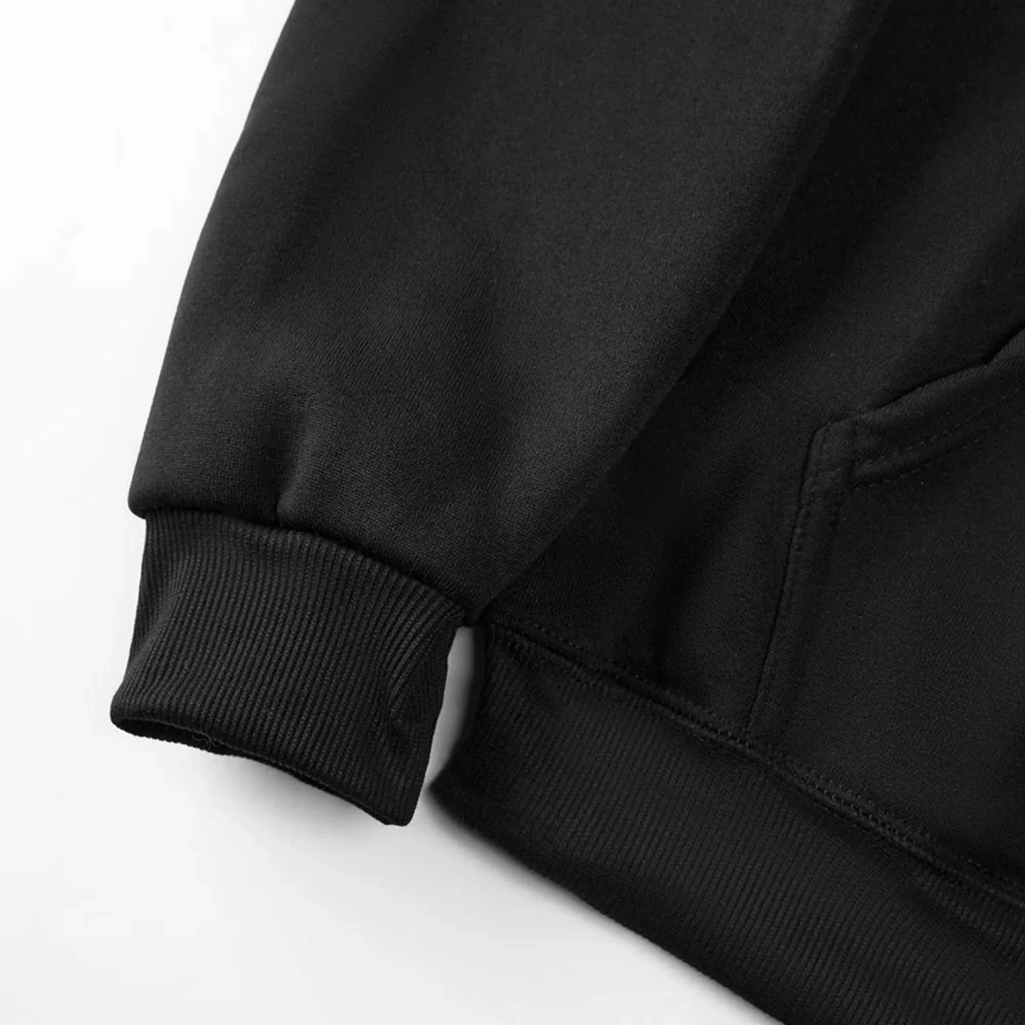 six seven pattern printed cotton hoodie