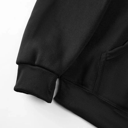 SIX SEVEN Pattern Printed Cotton Hoodie