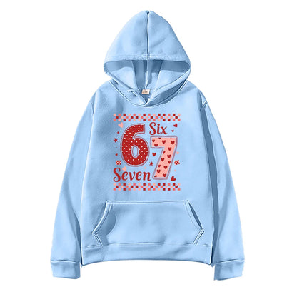 Six Seven Valentine's Day Hoodie for Kids
