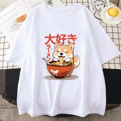 Shiba Inu Ramen T-shirt for Kids