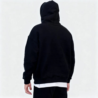 SIX SEVEN Pattern Printed Cotton Hoodie