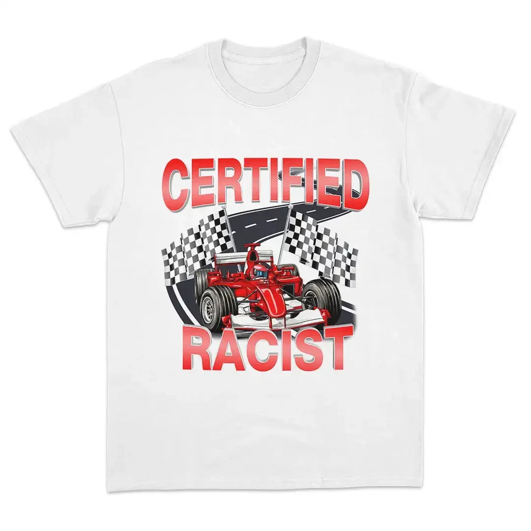 racing graphic meme t-shirt for kids