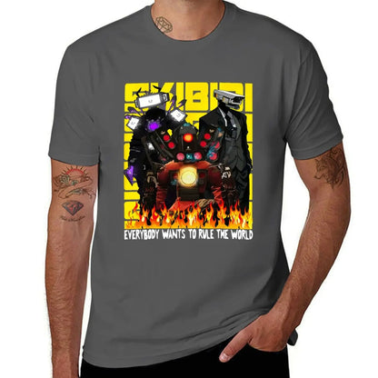 Skibidi Toilet Tiviman T-Shirt for Kids