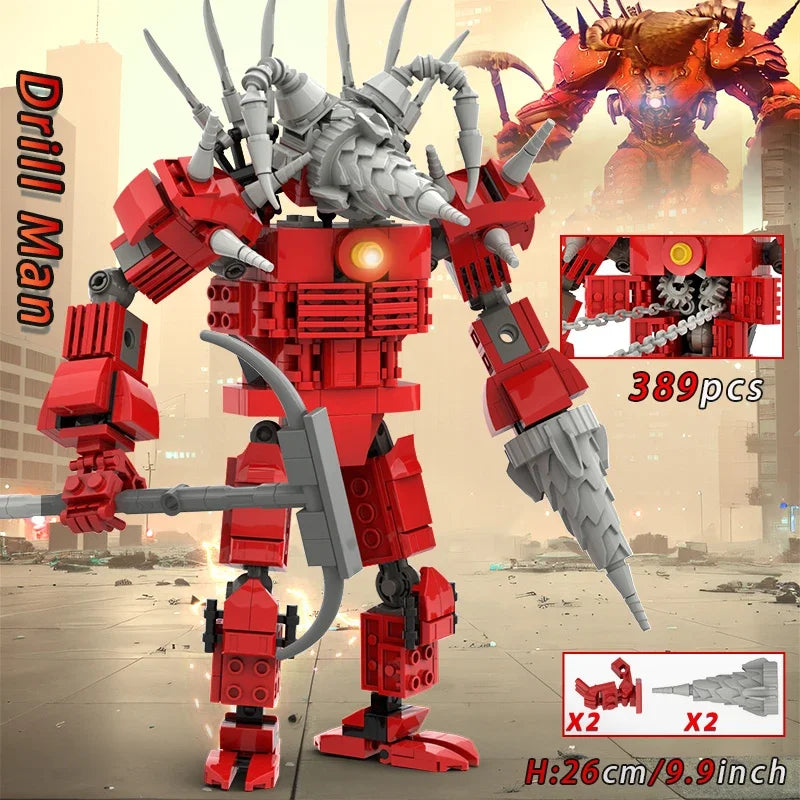 skibidi toilet building blocks toy for kids