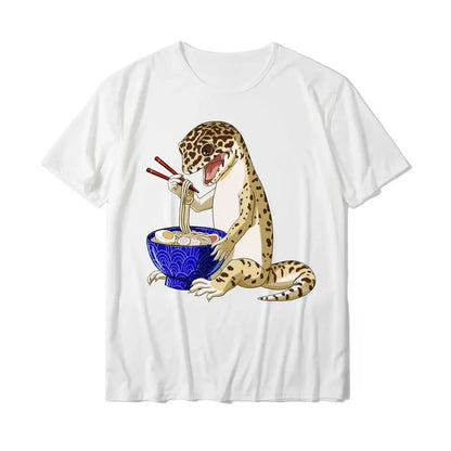 Kawaii Ramen Reptile T-Shirt for Kids
