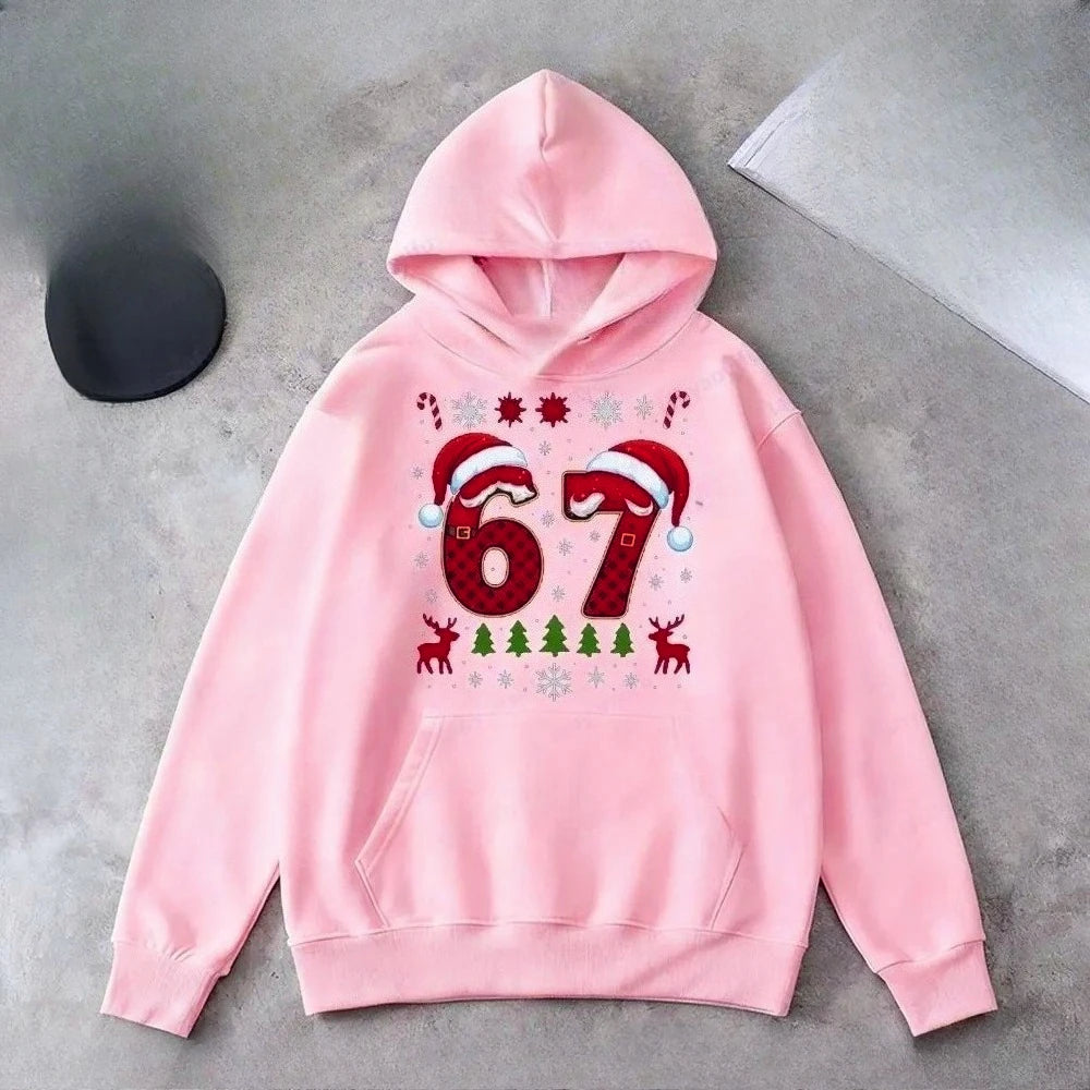 funny christmas hoodie with meme design for kids