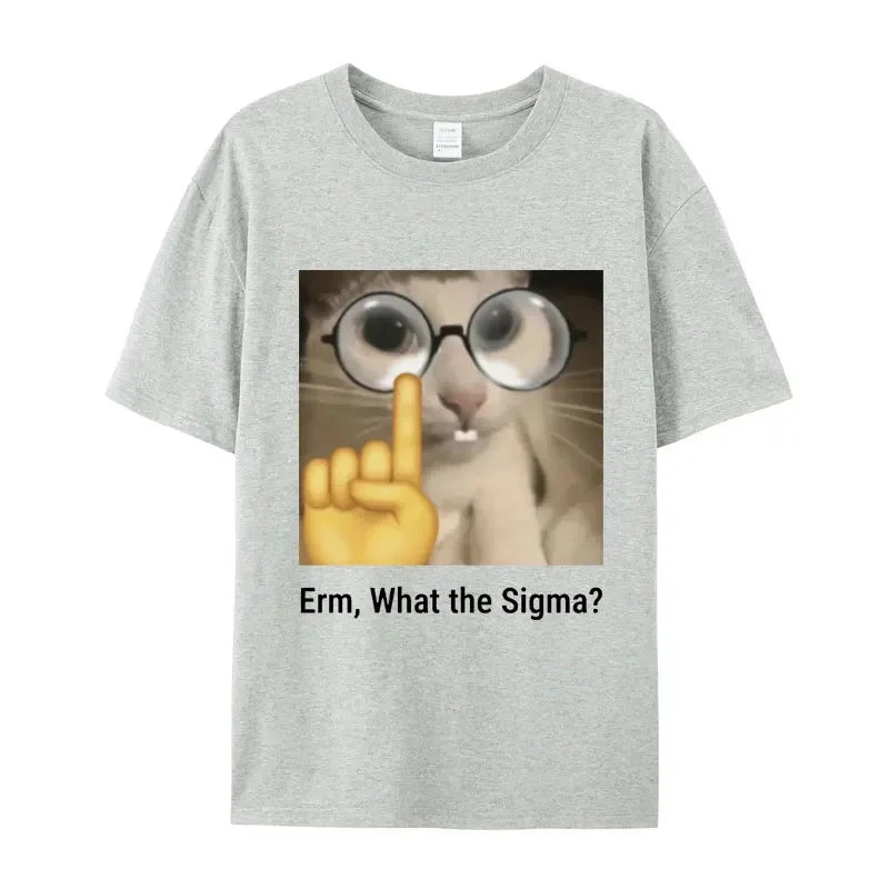 funny meme cat t-shirt for kids and teens