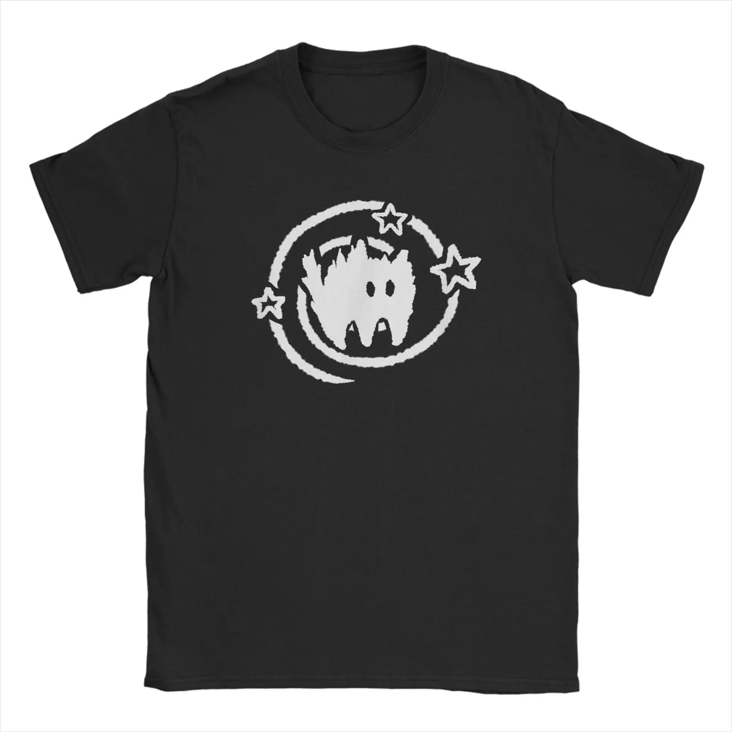 90s style t-shirt with horror cat design