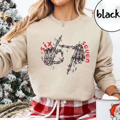 Skeleton Hands Christmas Sweatshirt for Kids