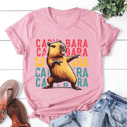 Capybara Graphic T-Shirt for Kids