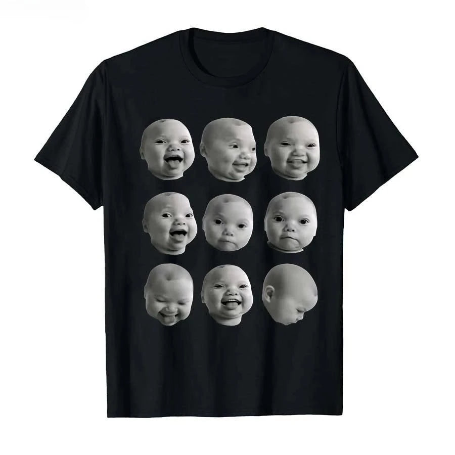 funny ai baby t-shirt with laughing emoji
