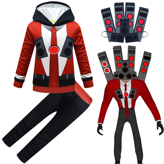 Skibidi Toilet Costume Set for Kids