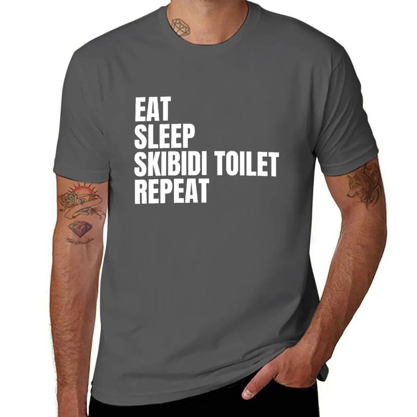 eat sleep skibidi toilet repeat t-shirt