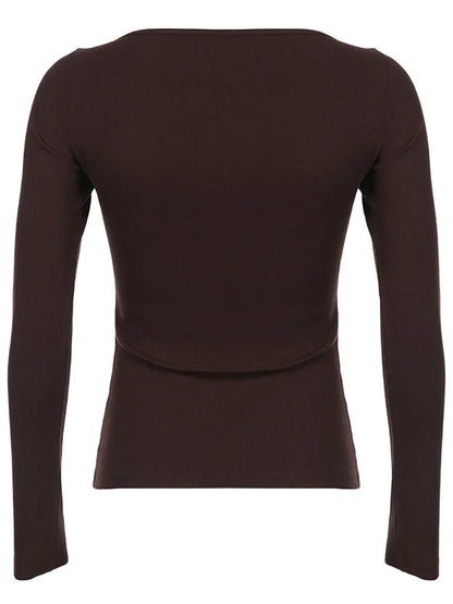 Girls' Long Sleeve Knitted Top with Lace Detail