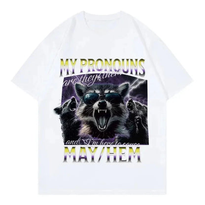 Unhooked Raccoon Graphic T-shirt for Kids