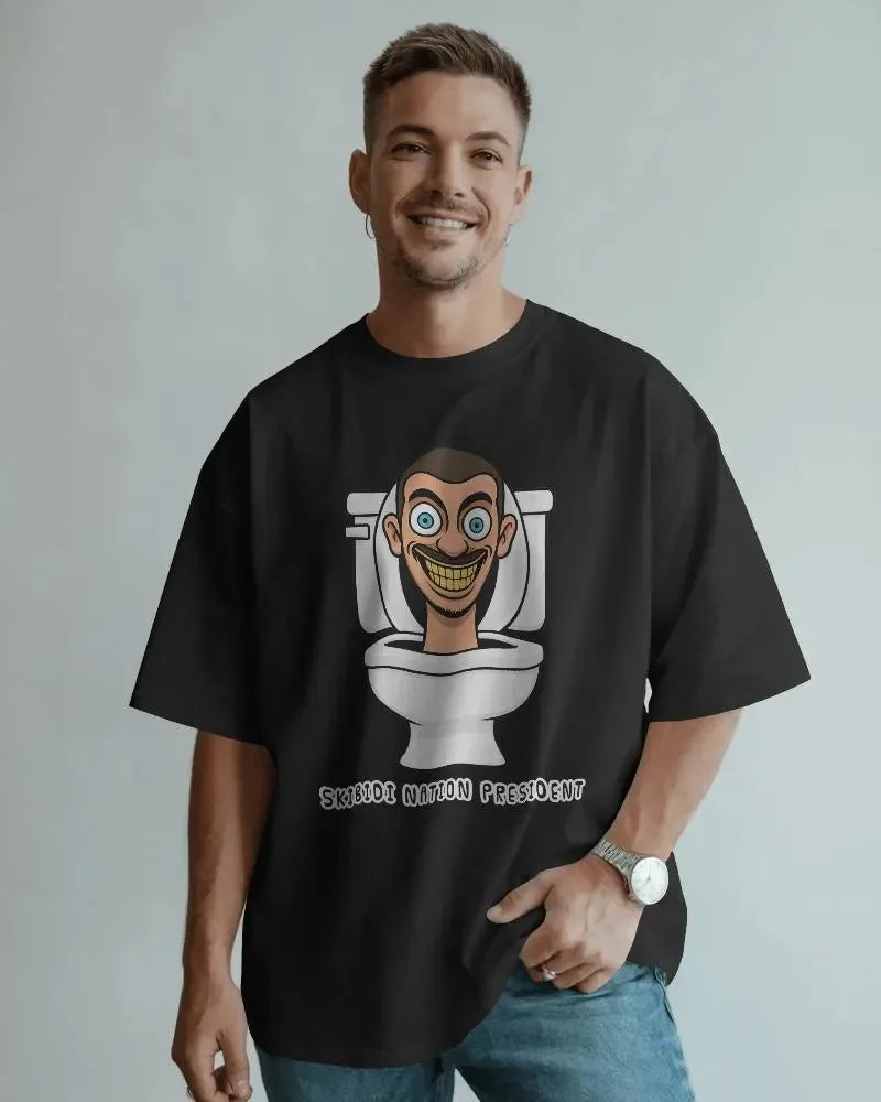 skibidi toilet president t-shirt for kids