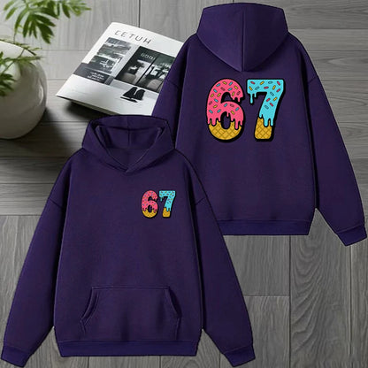 Double-Sided Printed Hoodie with Fun Design