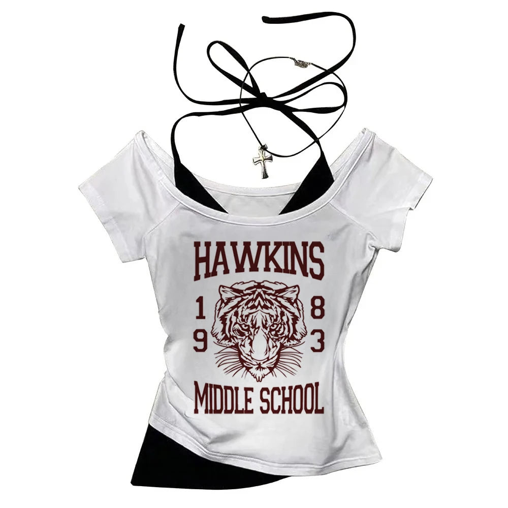 hawkins demogorgon graphic t-shirt for kids