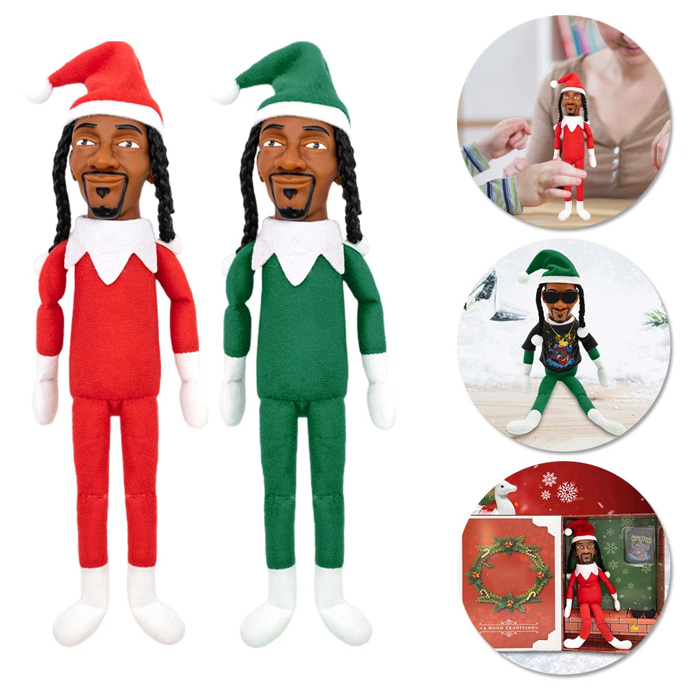 snoop on a stoop christmas elf doll