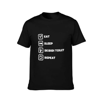 Eat Sleep Skibidi Toilet Repeat T-Shirt