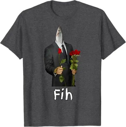 Funny Fih Meme T-Shirt for Kids