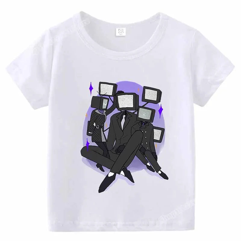 skibidi toilet kids summer t-shirt