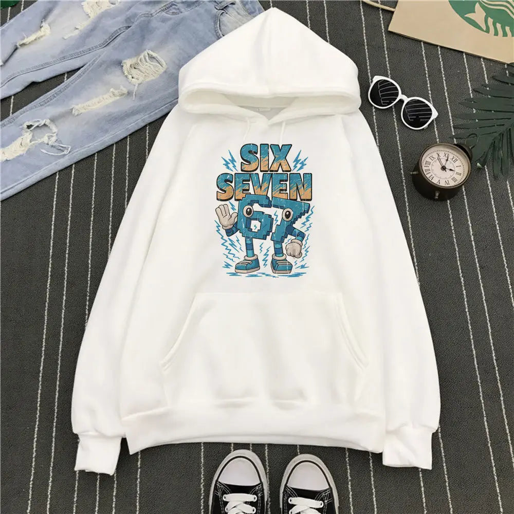 six seven graphic hoodie for kids