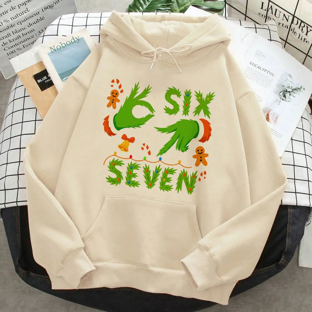 six seven cartoon hoodie for kids