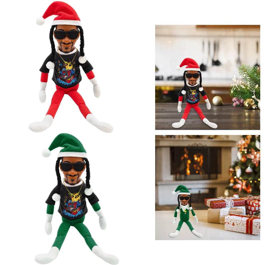 snoop on a stoop christmas elf doll