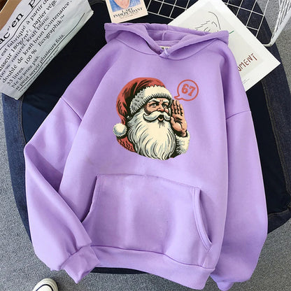 Christmas Santa 67 Graphic Hoodie for Kids