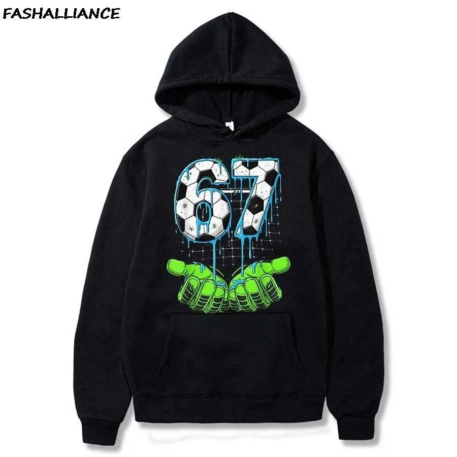 funny 67 six seven hoodie for kids